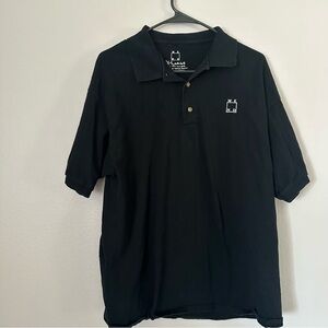 Black Short Sleeve Button Up Dress Shirt